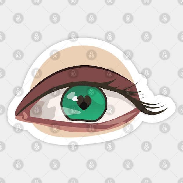 realistic eye heart pupil Sticker by zaiynabhw